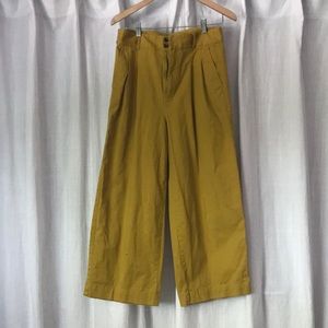 Madewell pleated wide-leg pants trousers